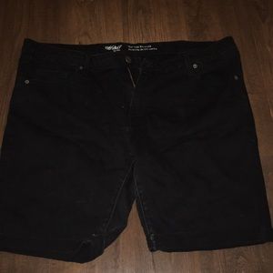 Black Bermuda shorts